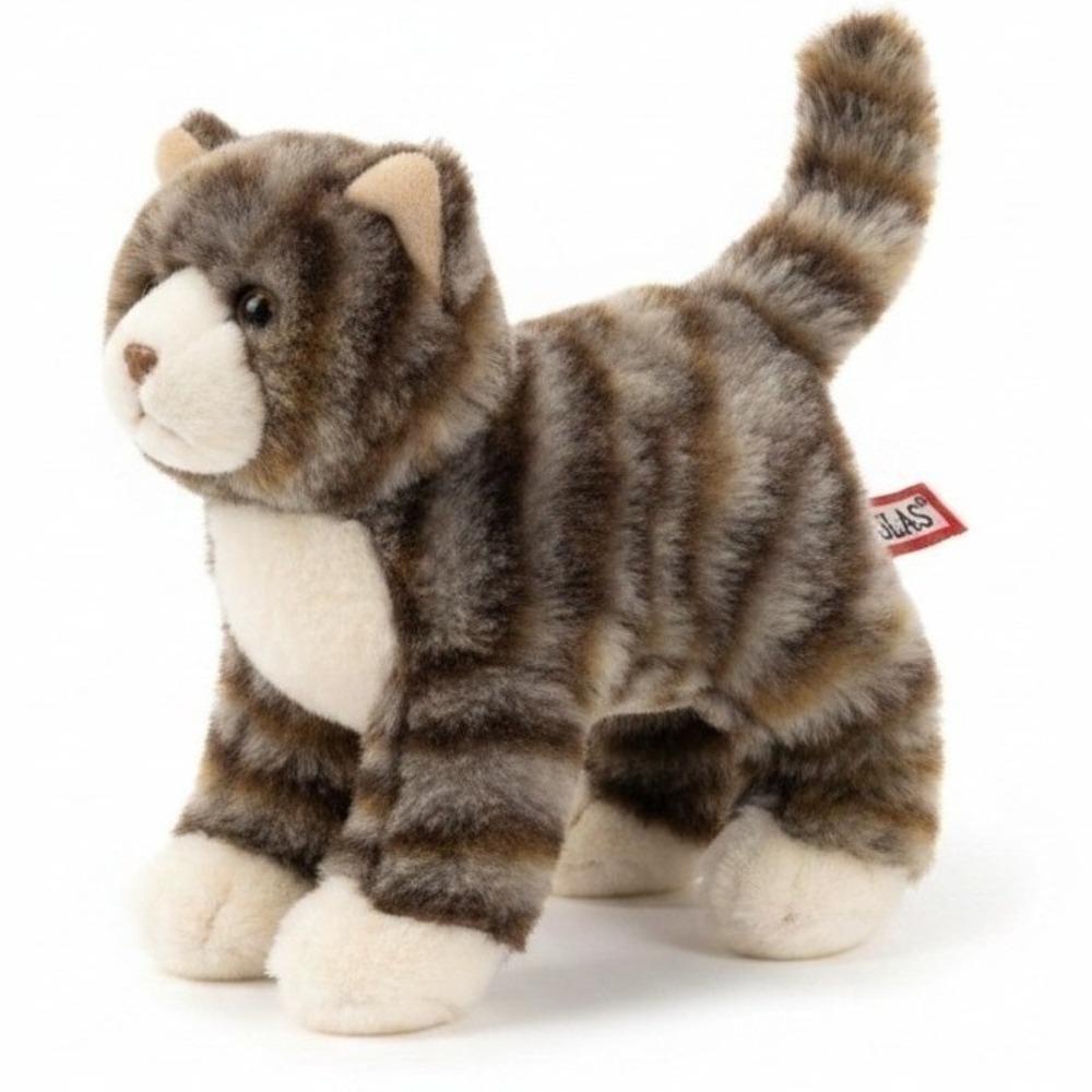 Douglas Gray Tabby Cat Plush Stuffed Animal Kitten Striped 8" Kitty Toy - Picture 2 of 7